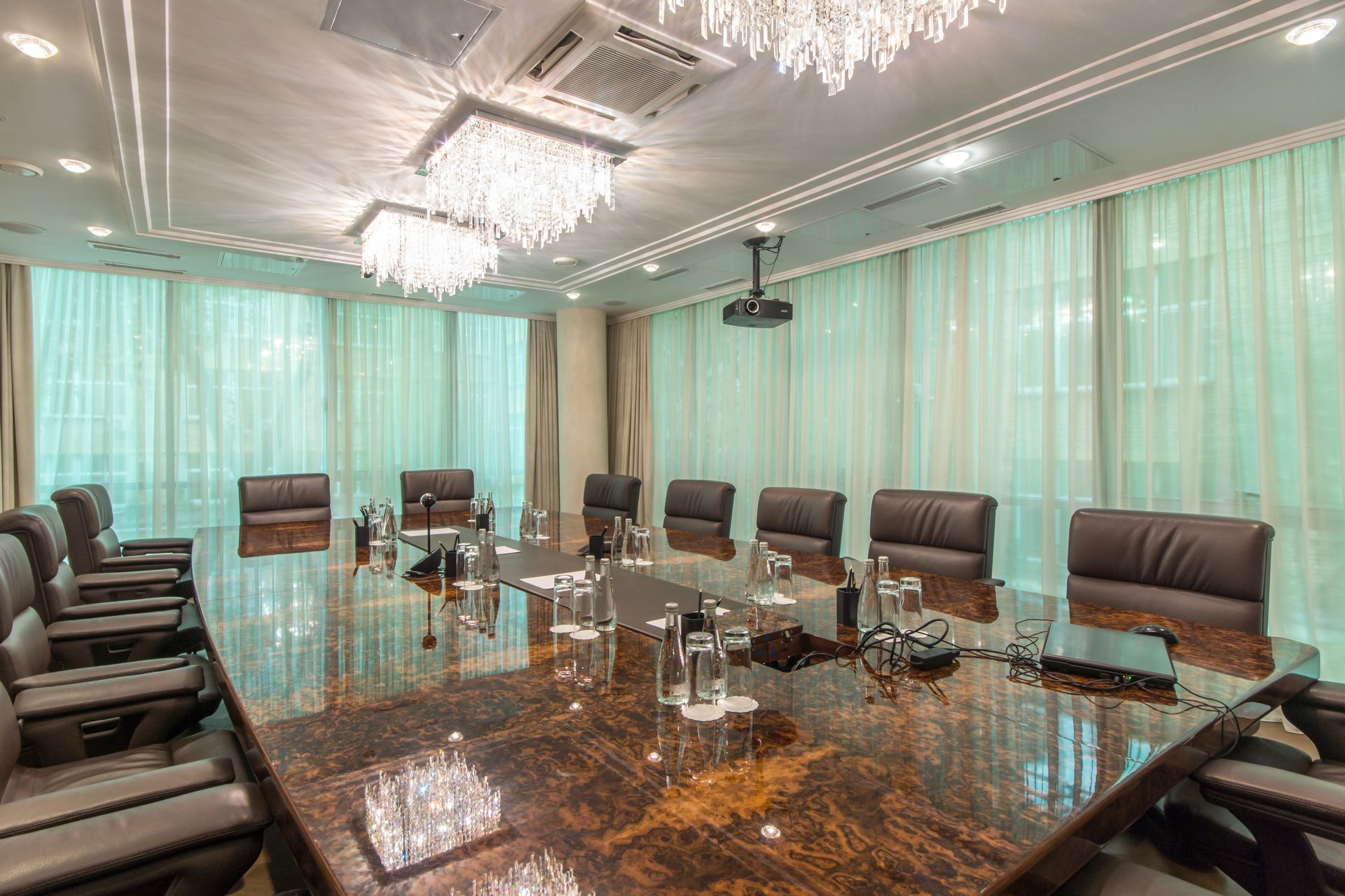 Corporate cleaning of Interior of a modern board room cleaned well by H S Pristine Clean